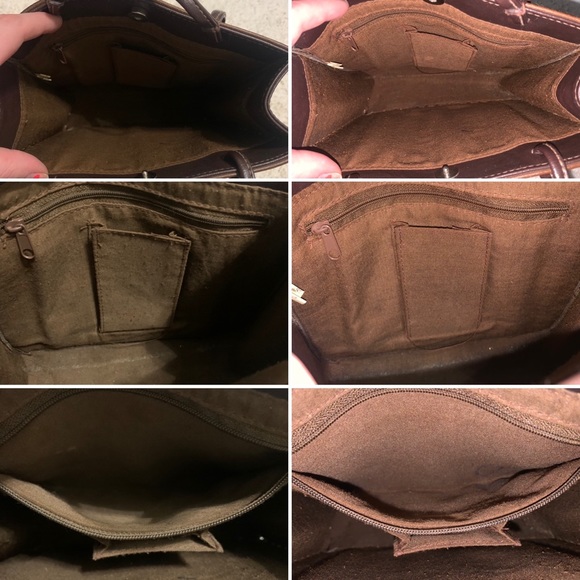 VINTAGE Dark Brown Faux Leather-Like Braided Bag Mini Purse - Picture 14 of 16